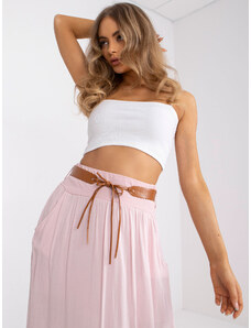 Fashionhunters Light pink airy maxi skirt for summer OCH BELLA