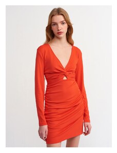 Dilvin 90300 Zahalené šaty-červené