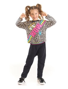 mshb&g Wow Leopard Girls Kids T-shirt Pants Suit