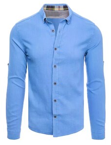 Dstreet Pánska trendová košeľa v modrom prevedení skl.32