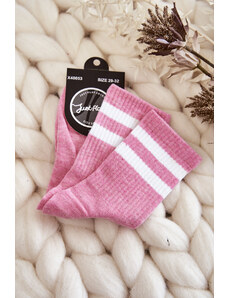 Kesi Youth Cotton Sports Socks Pink