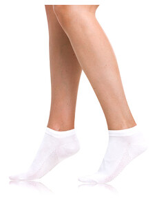 Bellinda BAMBUS AIR LADIES IN-SHOE SOCKS - Krátke dámske bambusové ponožky - biela
