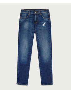 Dámske jeansy Sisley tmavomodré