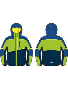 Kids ski jacket with membrane ALPINE PRO MELEFO lime green