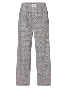 Dámske pyžamové nohavice QS6893E 5FQ čierno / biela - Calvin Klein