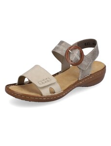Dámske sandále RIEKER 608Z3-60 béžová S4