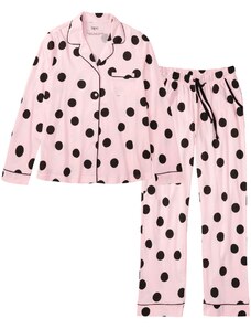 bonprix Pyžamo s gombičkami, farba ružová