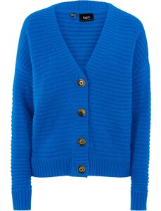 bonprix Pletený sveter, skrátený, farba modrá