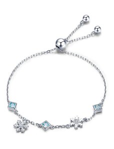 GRACE Silver Jewellery Stříbrný náramek se zirkony Winter Romance, stříbro 925/1000