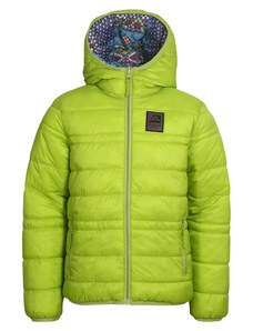 Children's double-sided jacket hi-therm ALPINE PRO MICHRO lime green variant PA