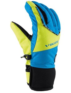 Detské zimné rukavice Viking FIN modrá/zelená