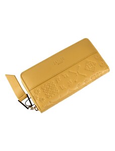 Jadise Dámska kožená peňaženka Majolika na zips žltá, delená