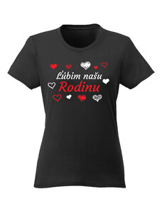 paradoo Dámske tričko "Ľúbim našu rodinu"