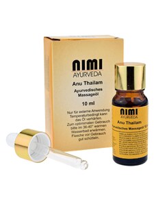 Nimi Ayurveda Anu Thailam ajurvédsky nosový olej pre očistné techniky nosa Nasya 10 ml.