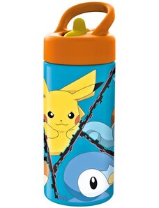 Stor Športová fľaša na pitie Pokémon so slamkou