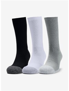 Sada troch párov šedých ponožiek Heatgear Under Armour