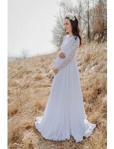Tehotenské svadobné šaty – Mexy