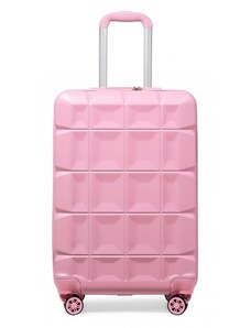 KONO Cestovný kufor - medium ABS plastový ružový