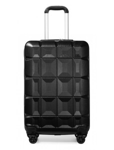 KONO Cestovný kufor - medium ABS plastový čierny