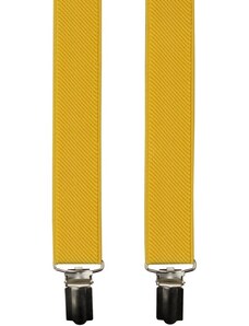 Quentino Žlté pánské traky - kšandy 125cm