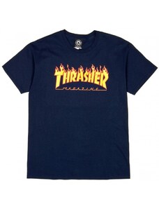 THRASHER - Flame NAVY BLUE