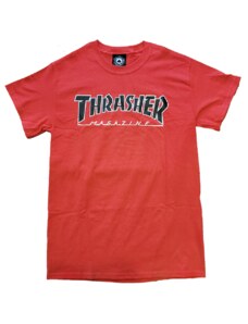 THRASHER - Outlined Red Tee