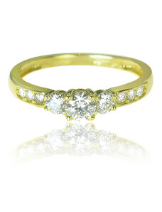 Goldie Zlatý prsteň s diamantmi