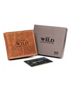 Pánska kožená peňaženka bez zapínania - Always Wild