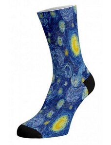 NIGHT bavlnené potlačené veselé ponožky Walkee