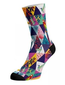 TRIANGLE VISION bavlnené potlačené veselé ponožky Walkee