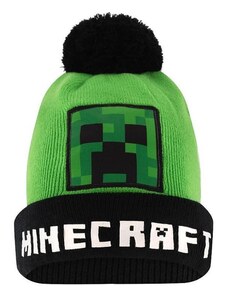 MOJANG Detská zimná čiapka s brmbolcom Minecraft - Creeper