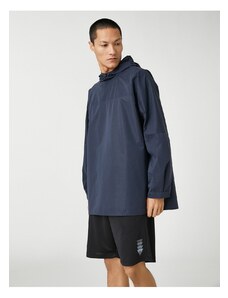 Koton Sports oversize pláštenka s kapucňou dlhý rukáv nepremokavý