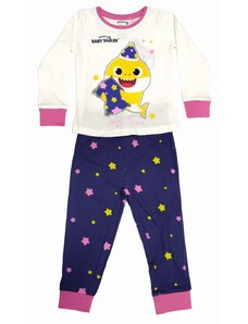 EPLUSM Dievčenské bavlnené pyžamo Baby Shark - Good Night