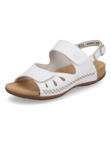 Dámske sandále RIEKER 60562-80 biela S3