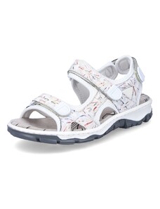 Dámske sandále RIEKER 68872-90 biela S4