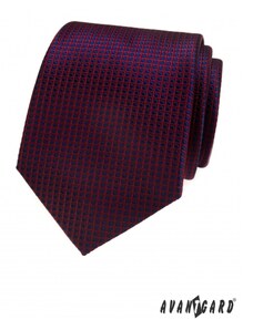 Bordová kravata s modrou bodkou Avantgard 561-22270