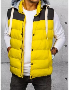 Buďchlap Trendy vesta s kapucňou v žltej farbe