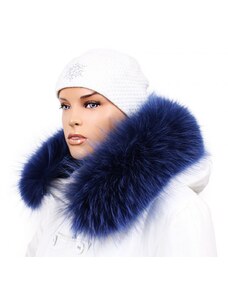Sikora Kožušinový lem na kapucňu - golier medvedíkovec snowtop modrý M 27/2 (60 cm)