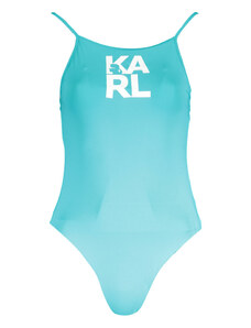 KARL LAGERFELD BEACHWEAR Perfektné Dámske Jednodielne Plavky Svetlo modrá