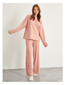 Koton Spodný diel pyžama - Ružová - Široká noha
