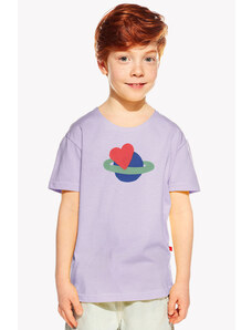 Piskacie Chlapčenské tričko láska vesmírna, farba orgovánová, veľkosť 86