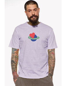 Piskacie Pánske tričko láska vesmírna, farba orgovánová, veľkosť xs