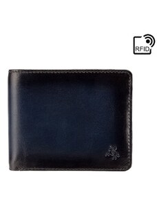 Značková tenká pánska modrá peňaženka - Visconti (GPPN301)
