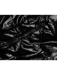 MHM Čierno/hnedá obojstranná dámska bunda (W588BIG)