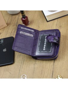 Dámska kožená peňaženka fialová - Gregorio Gracey fialová