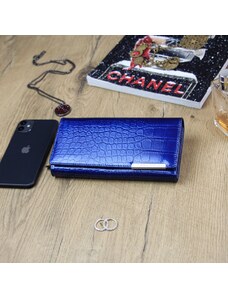 Dámska kožená peňaženka modrá - Gregorio Maia modrá
