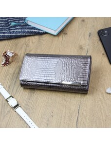 Dámska kožená peňaženka sivá - Gregorio Nicolleta šedá