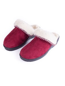 Vlnka Dámske papuče na kline s ovčou vlnou červená veľkosti obuvi - dospelí 37