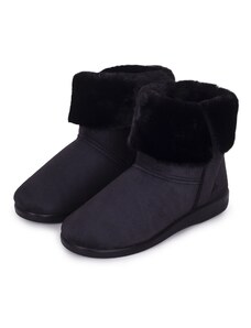 Vlnka Dámske členkové zimné topánky s ovčou vlnou Lucia čierna veľkosti obuvi - dospelí 36