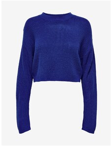 Dark blue women cropped sweater ONLY Malavi - Women